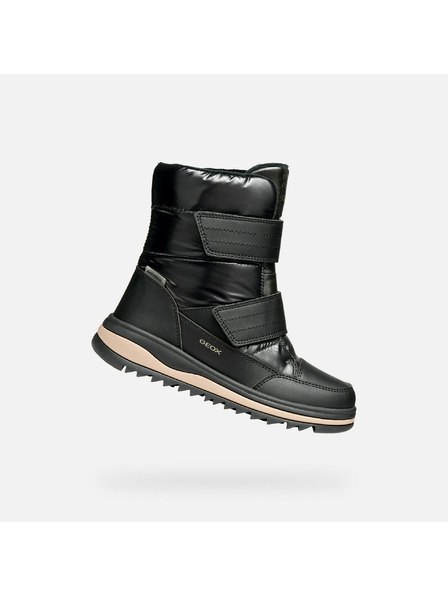Geox Schwarze Mädchen-Winterschuhe Geox Adelhide AB