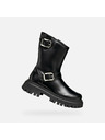 Geox Schwarze Mädchen-Stiefeletten Geox Maquinnens