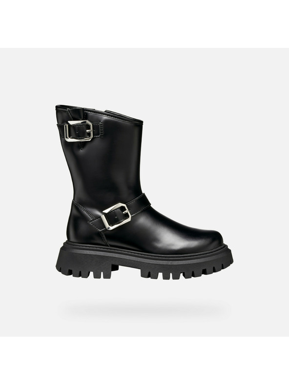 Geox Schwarze Mädchen-Stiefeletten Geox Maquinnens