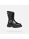 Geox Schwarze Mädchen-Stiefeletten Geox Maquinnens