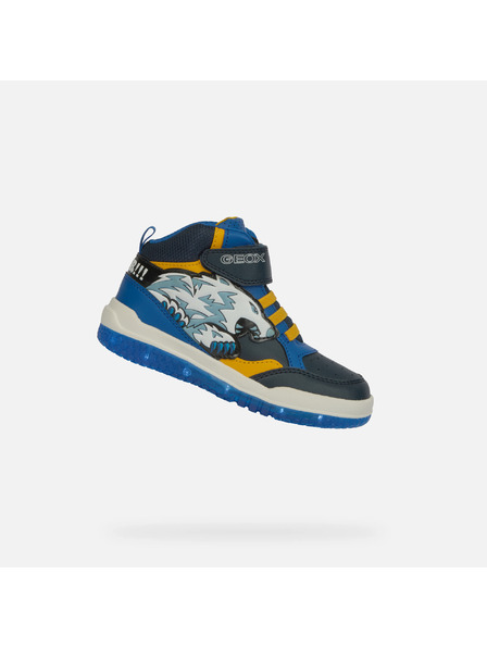 Geox Blau leuchtende Jungen-Sneaker Geox Buzzerlight Boy