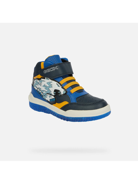 Geox Blau leuchtende Jungen-Sneaker Geox Buzzerlight Boy