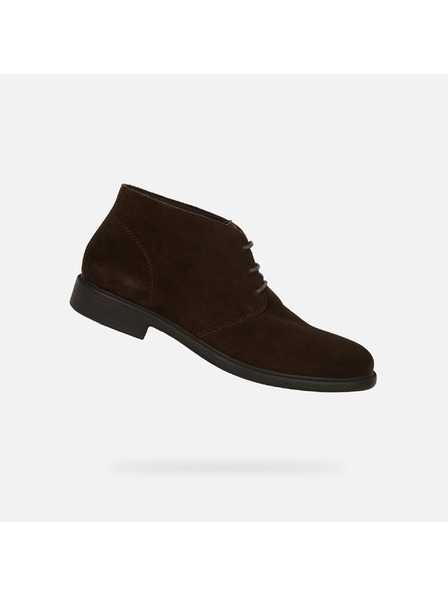 Geox Dunkelbraune Herren-Stiefeletten Geox Terence
