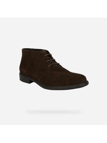 Geox Dunkelbraune Herren-Stiefeletten Geox Terence