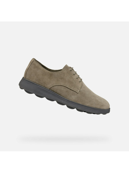 Geox Hellgraue Herren Business-Schuhe Geox Spherica EC10