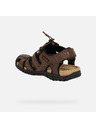 Geox Dunkelbraune Herren-Sandalen Geox Omo Sandal Strada