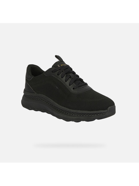 Geox Schwarze Herren-Turnschuhe Geox Spherica Actif X