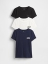 GAP Damen-Rippshirt mit Logo, 3er-Pack GAP