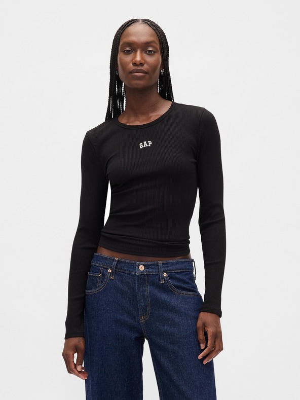 GAP Rippen-T-Shirt mit Logo GAP