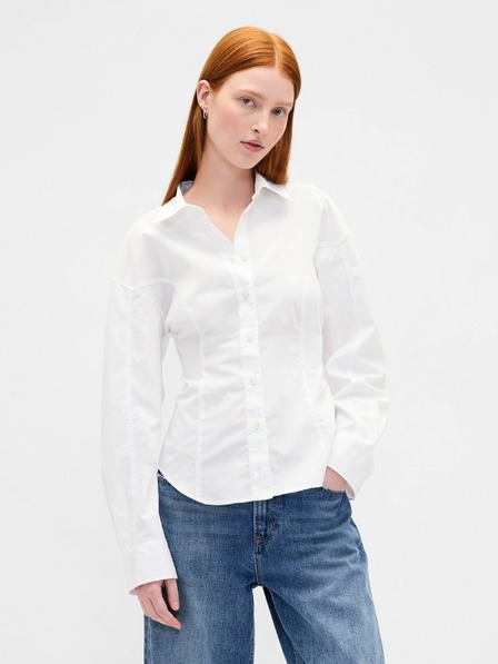 GAP Damen-Popeline-Hemd Dolman Classic Shirt GAP