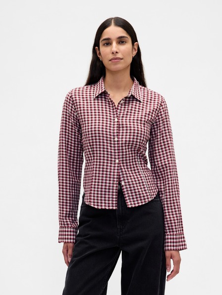 GAP Damen-Flanell-Crop-Hemd GAP
