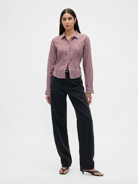 GAP Damen-Flanell-Crop-Hemd GAP