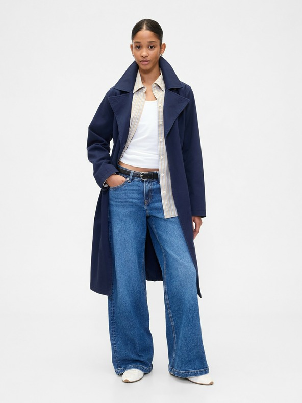 GAP Damen Baumwoll-Trenchcoat GAP