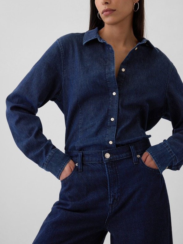 GAP Damen Mid Rise UltraSoft Baggy Jeans GAP