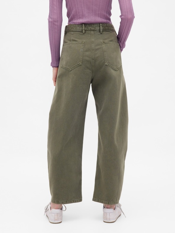 GAP Damen-Hose Mid Rise Twill Barrel GAP