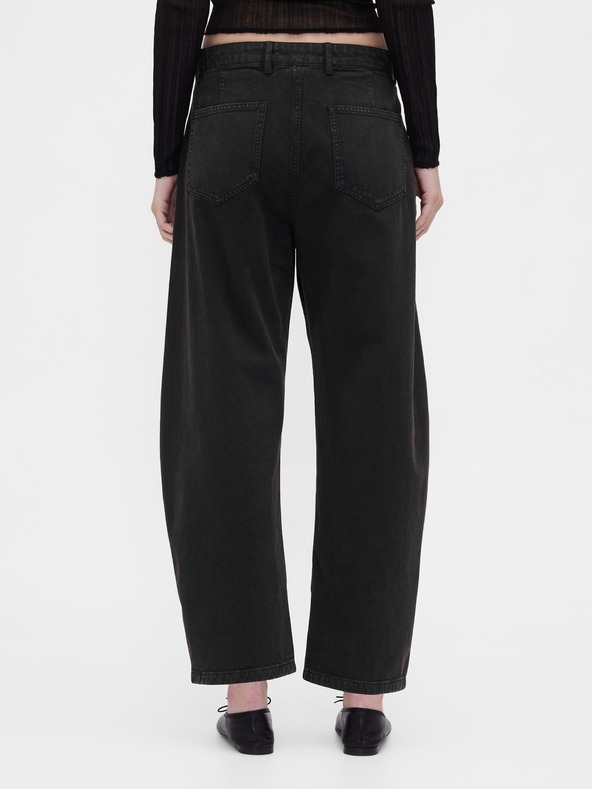 GAP Damen-Hose Mid Rise Twill Barrel GAP