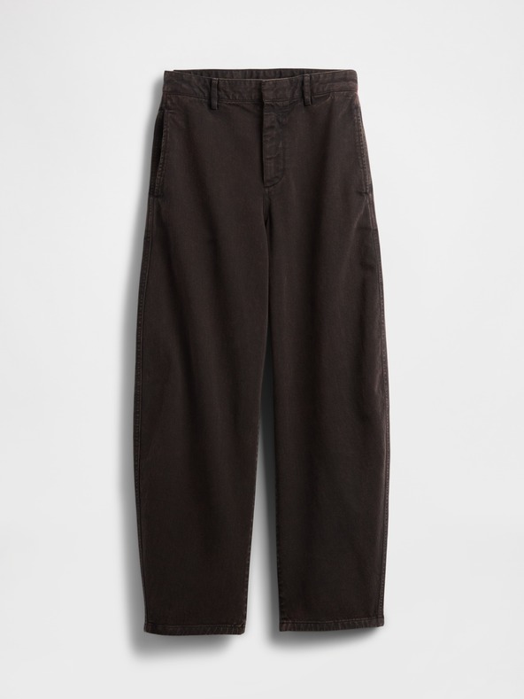 GAP Damen-Hose Mid Rise Twill Barrel GAP