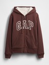GAP Damen-Sweatjacke Logo Sherpa gefüttert GAP