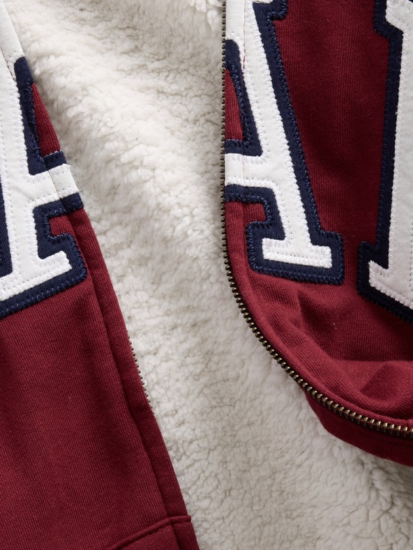 GAP Damen-Sweatjacke Logo Sherpa gefüttert GAP