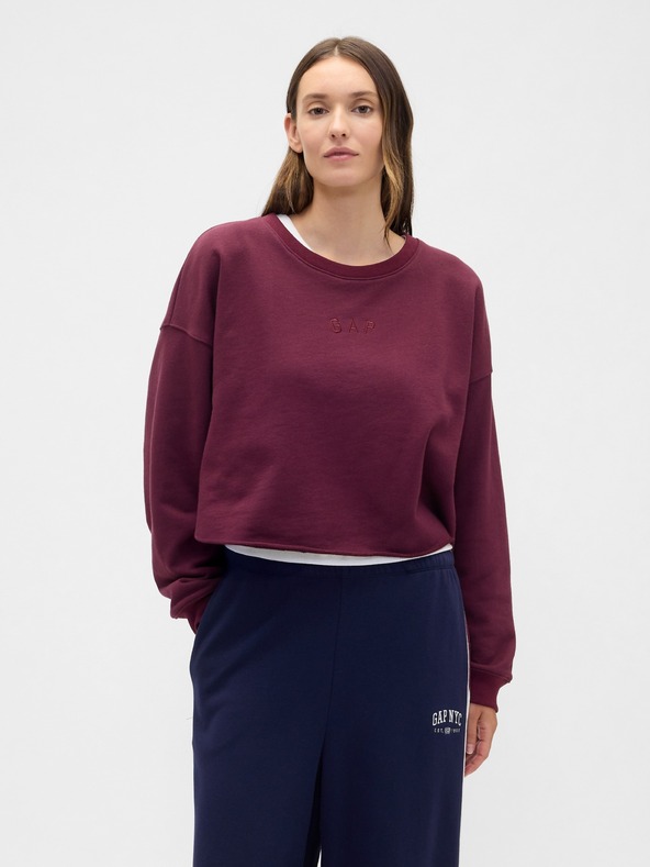 GAP Damen-Oversize-Crop-Sweatshirt Heavyweight GAP