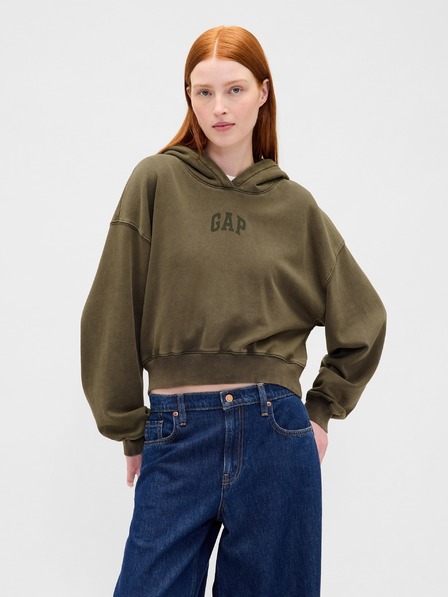 GAP Damen Sweatshirt mit Logo Cropped GAP