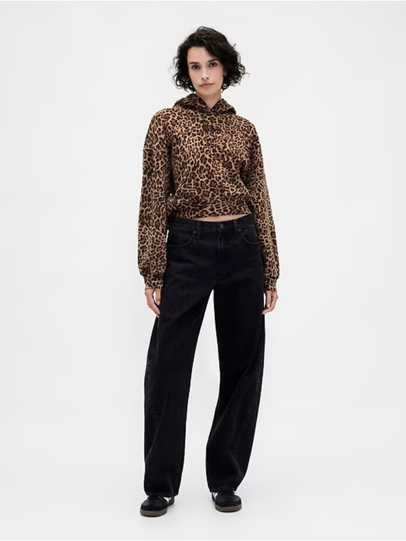 GAP Damen Sweatshirt mit Logo Cropped GAP