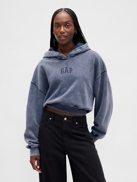 GAP Damen Sweatshirt mit Logo Cropped GAP