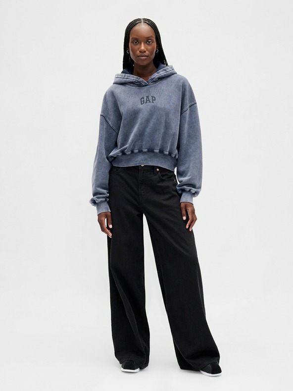 GAP Damen Sweatshirt mit Logo Cropped GAP