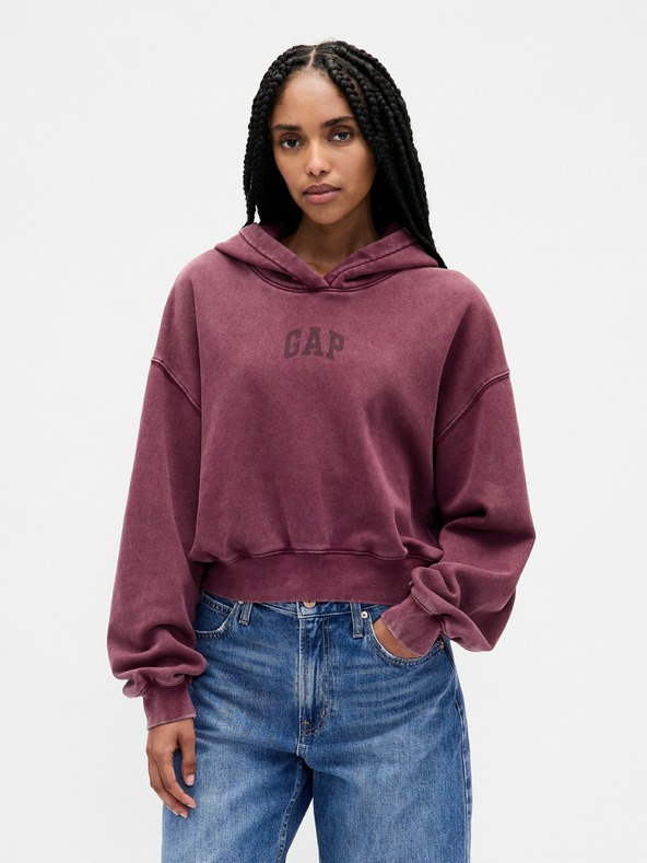 GAP Damen Sweatshirt mit Logo Cropped GAP