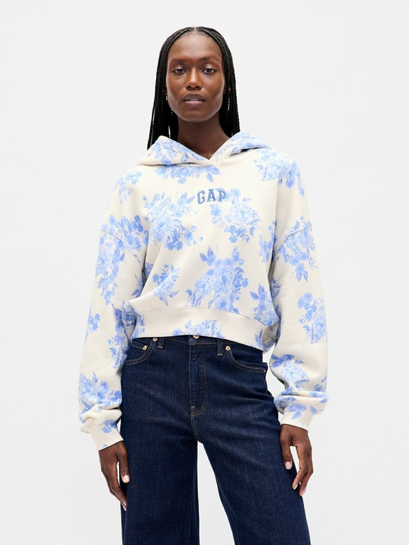 GAP Damen Sweatshirt mit Logo Cropped GAP