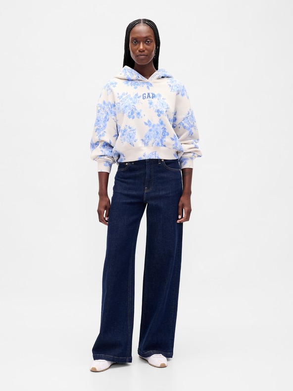 GAP Damen Sweatshirt mit Logo Cropped GAP