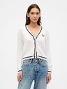 GAP Damen-Crop-Cardigan mit Logo GAP