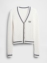 GAP Damen-Crop-Cardigan mit Logo GAP