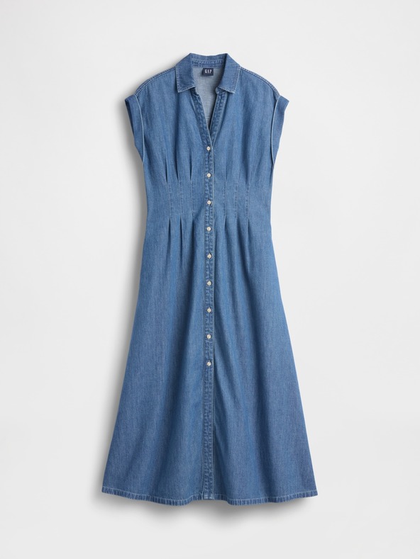 GAP Denim Midikleid mit Taschen GAP