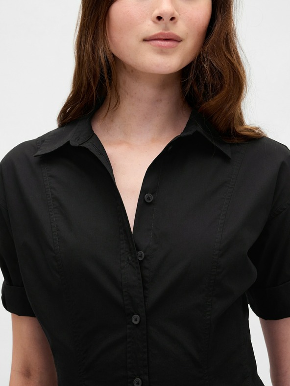 GAP Damen Hemd-Popeline-Midikleid GAP