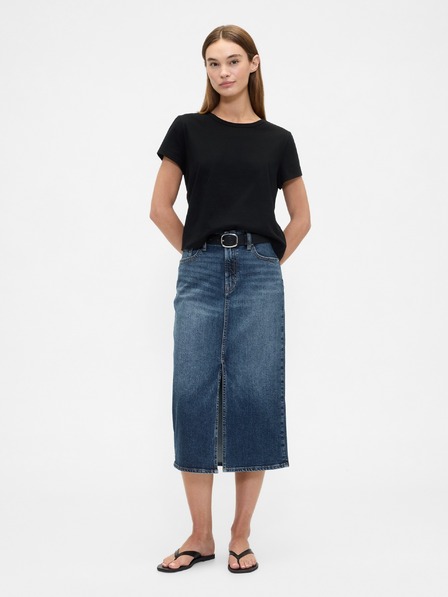 GAP Damen-Jeans-Bleistiftrock in Midi-Länge GAP