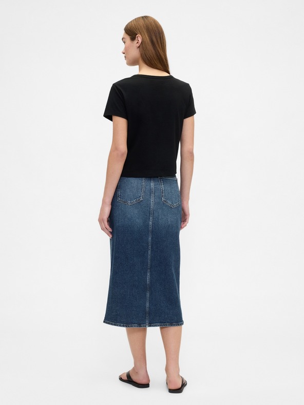 GAP Damen-Jeans-Bleistiftrock in Midi-Länge GAP