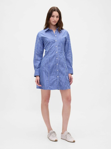 GAP Damen Popeline-Minikleid im Hemdblusenstil GAP