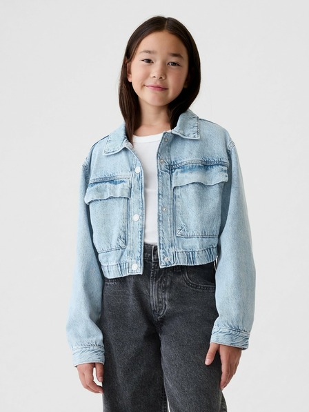 GAP Mädchen-Denim-Crop-Jacke GAP