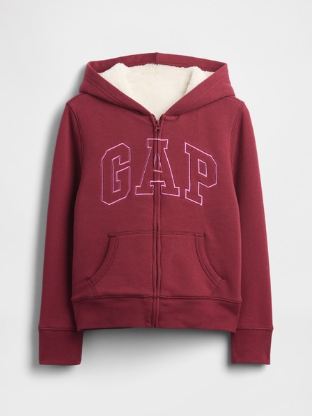 GAP Mädchen-Gefüttertes-Logo-Fleece-Sweatshirt GAP