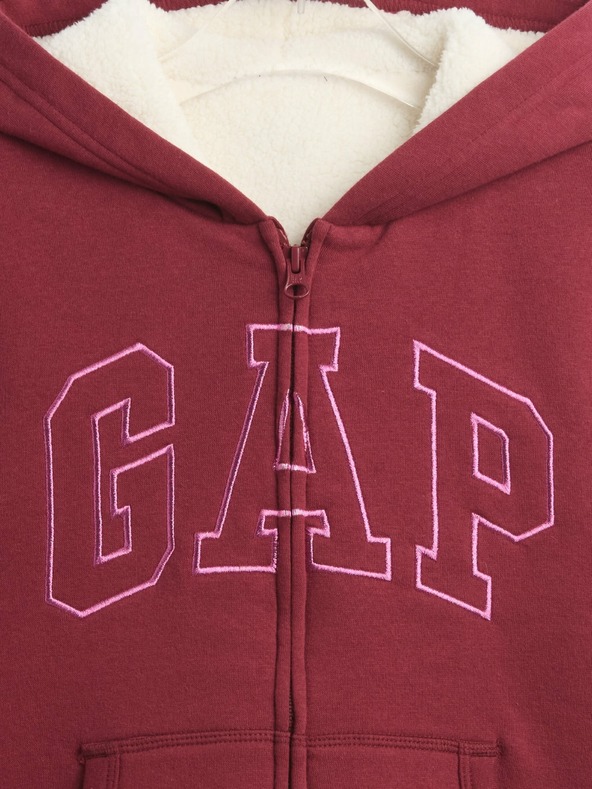 GAP Mädchen-Gefüttertes-Logo-Fleece-Sweatshirt GAP