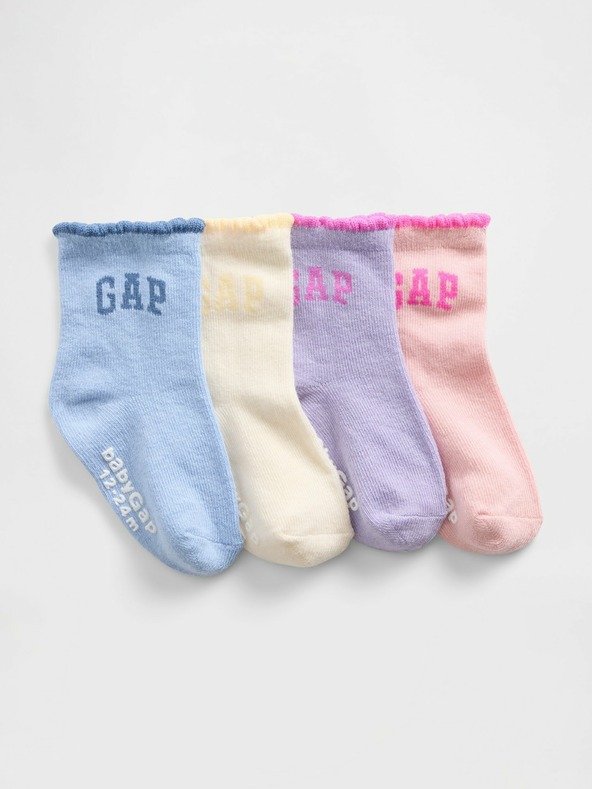 GAP Baby-Socken mit Logo, 4er-Pack GAP