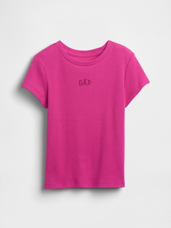 GAP Mädchen-Ripp-T-Shirt mit Logo GAP