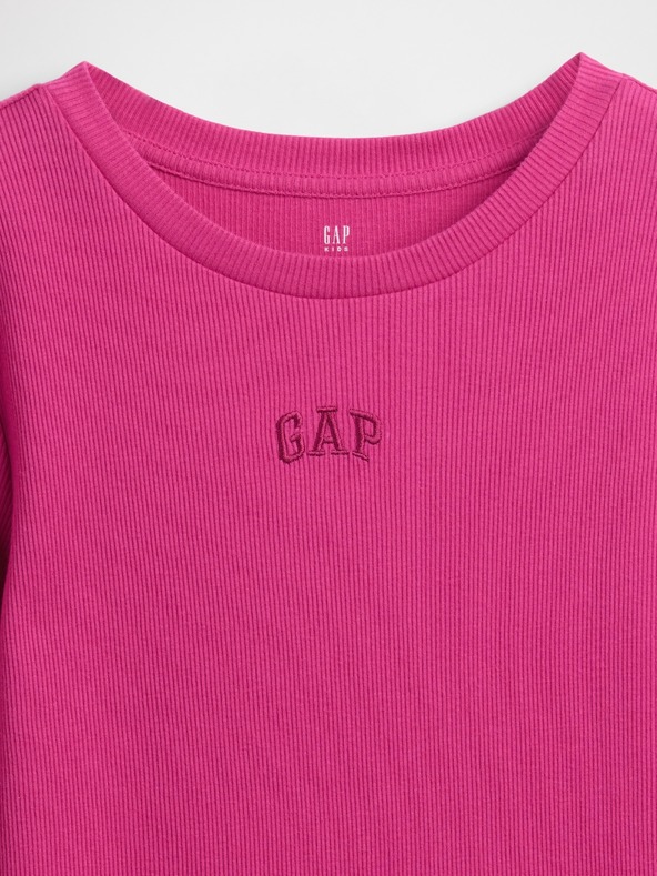 GAP Mädchen-Ripp-T-Shirt mit Logo GAP