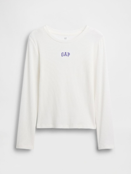 GAP Mädchen-Ripp-T-Shirt mit Logo GAP