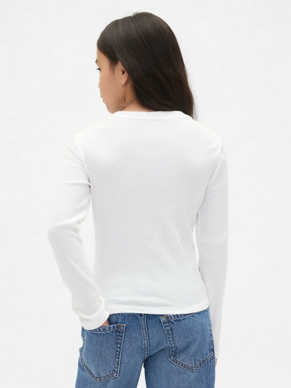 GAP Mädchen-Ripp-T-Shirt mit Logo GAP