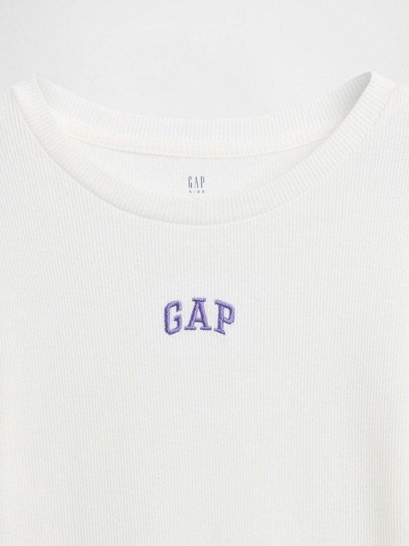 GAP Mädchen-Ripp-T-Shirt mit Logo GAP