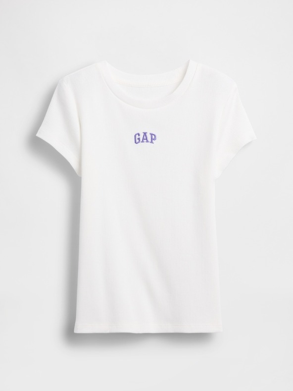 GAP Mädchen-Ripp-T-Shirt mit Logo GAP