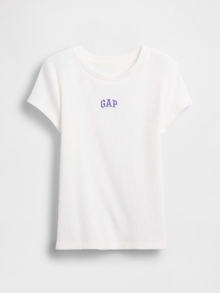 GAP Mädchen-Ripp-T-Shirt mit Logo GAP