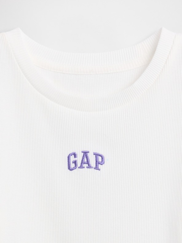 GAP Mädchen-Ripp-T-Shirt mit Logo GAP